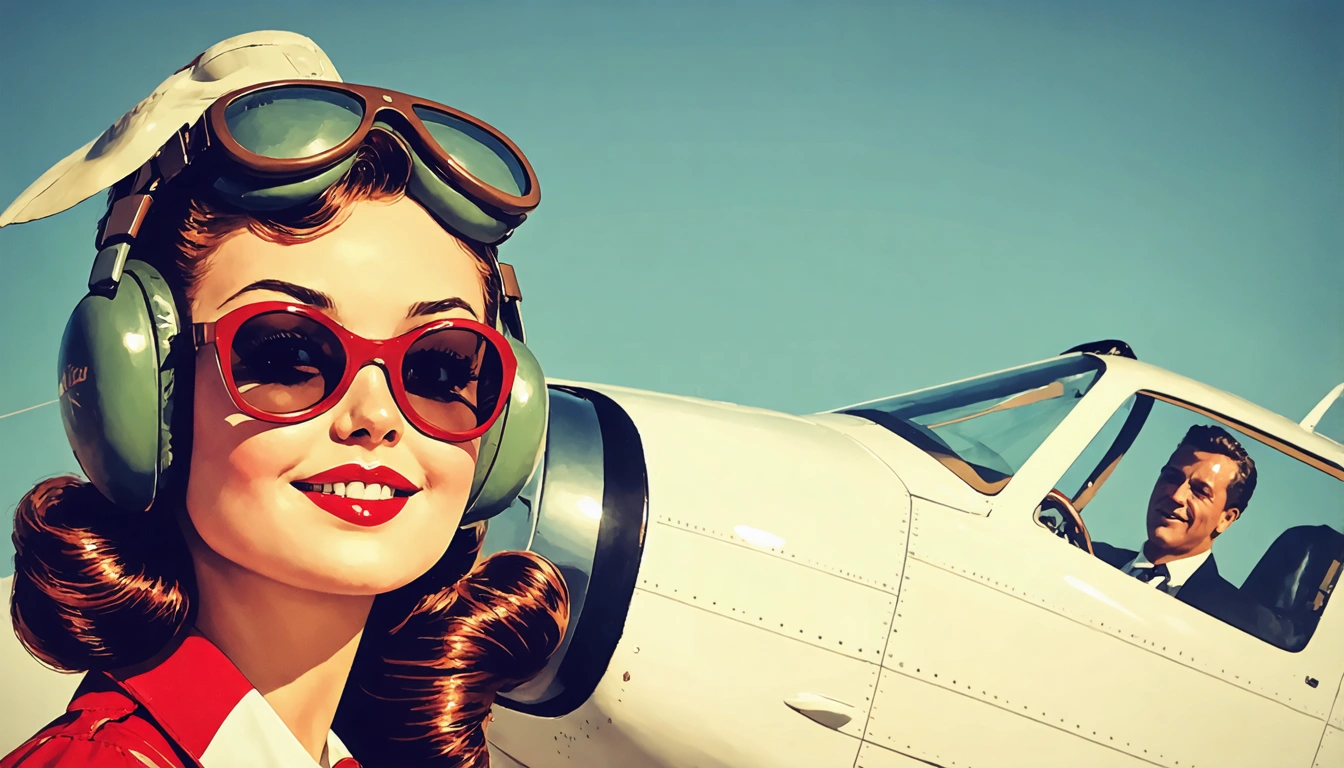 aviator Pin Up